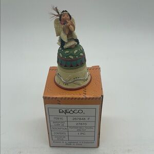 Enesco Friends of the Feather Feather Bell Figural Mini Pot